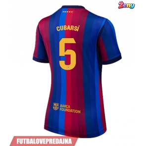 Lacne Ženy Futbalové dres Barcelona Pau Cubarsi #5 2026-27 Krátky Rukáv - Domáci
